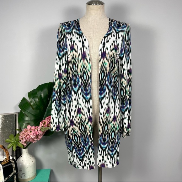 Chico’s Daring Diamond Deidra duster Sz M / 2 - Picture 6 of 16